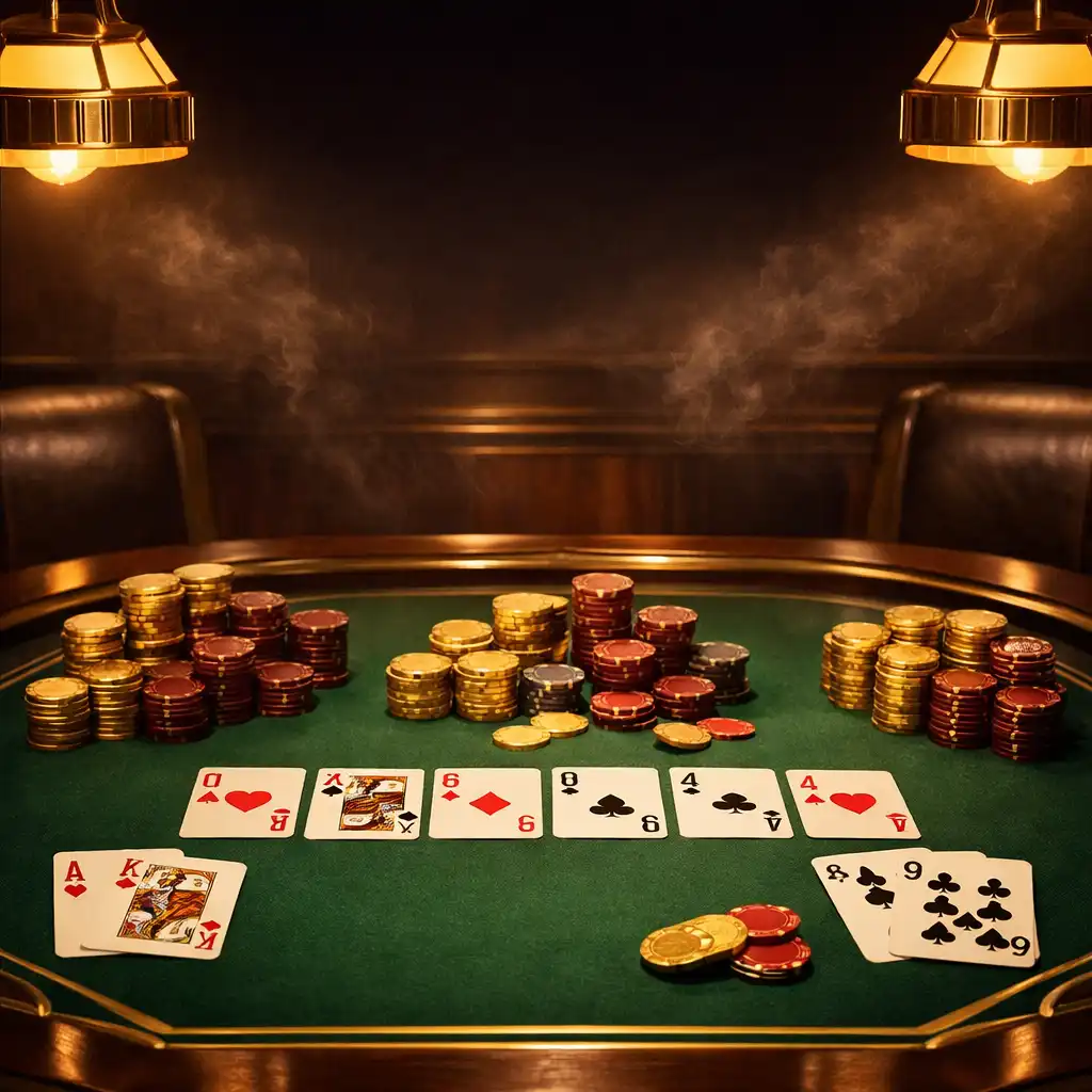 Elegancki stół pokerowy w Art Deco Lounge Dining Willow House